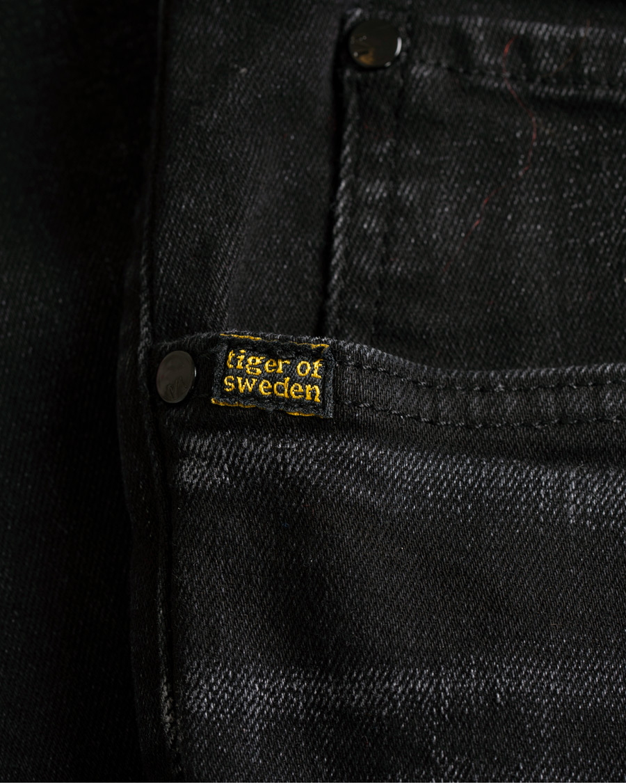 Herr | Jeans | Tiger of Sweden Jeans | Slim Gray Stretch Jeans Washed Black