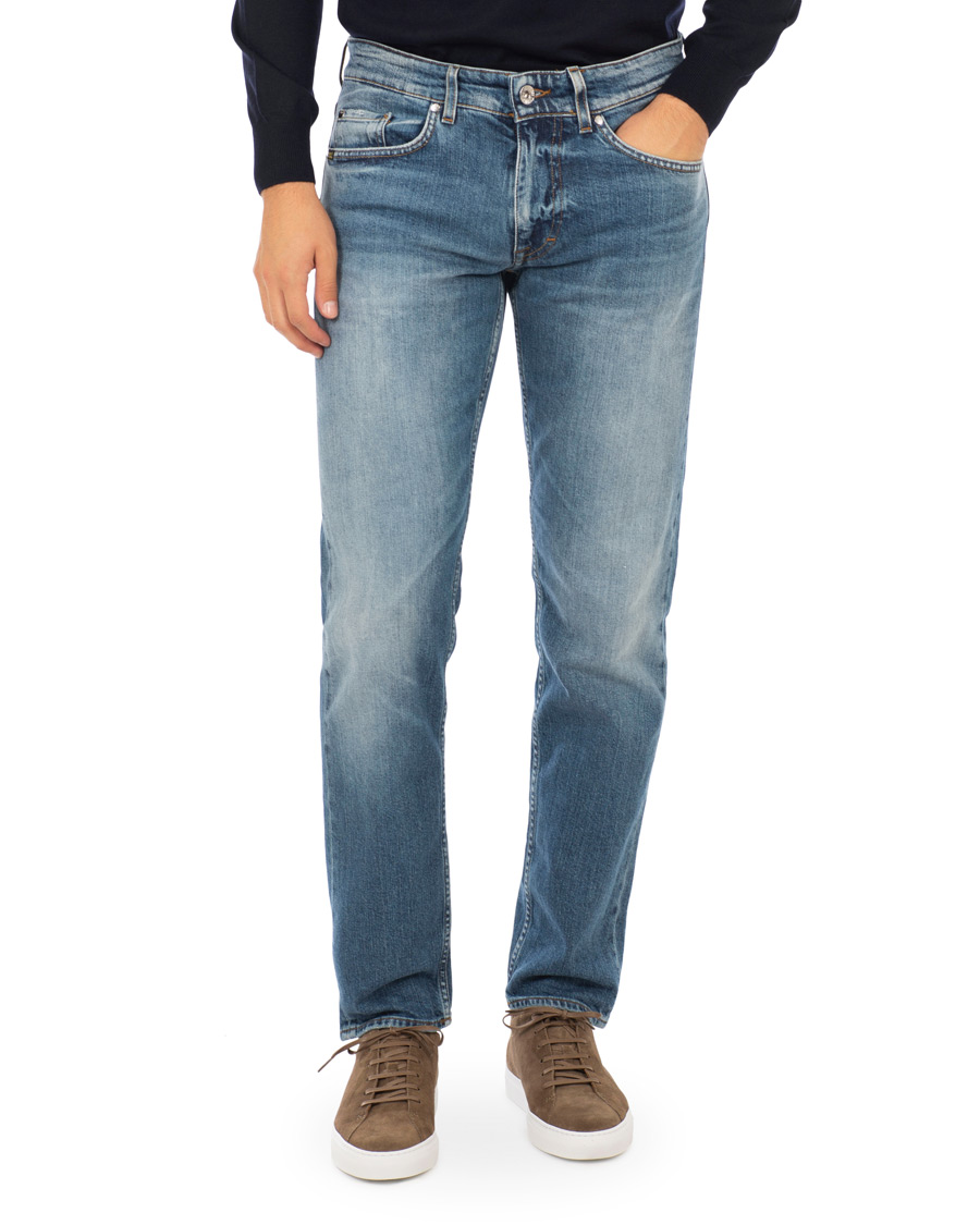 Herr | Jeans | Tiger of Sweden Jeans | Straight Lone Stretch Jeans Mid Blue