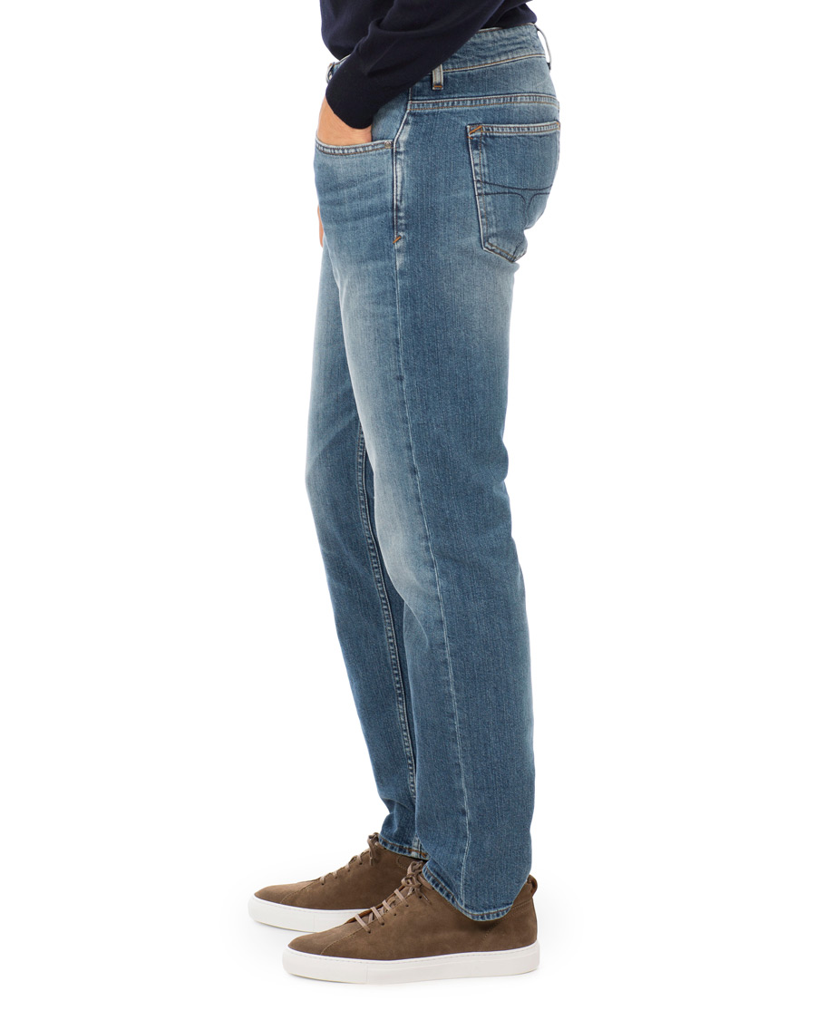 Herr | Jeans | Tiger of Sweden Jeans | Straight Lone Stretch Jeans Mid Blue