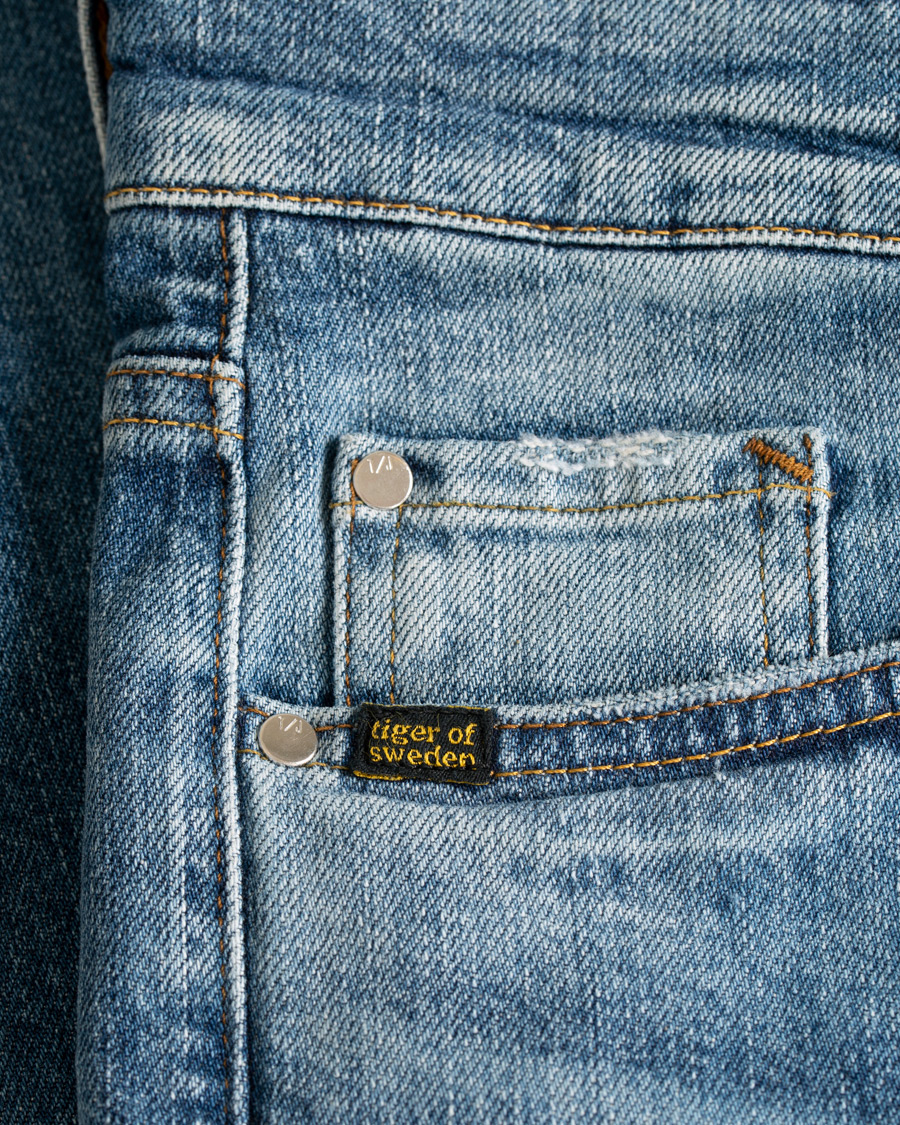 Herr | Jeans | Tiger of Sweden Jeans | Straight Lone Stretch Jeans Mid Blue