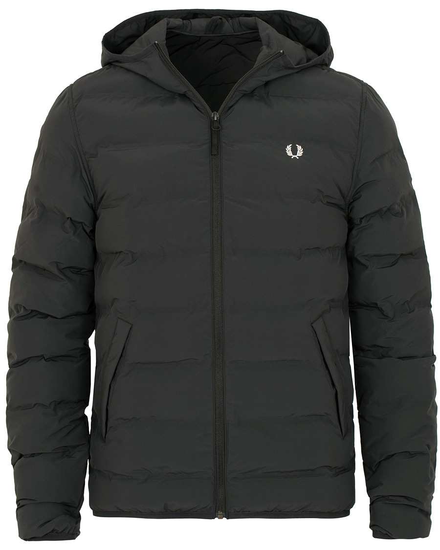 Herr | Jackor | Fred Perry | Insulated Hooded Jacket Black