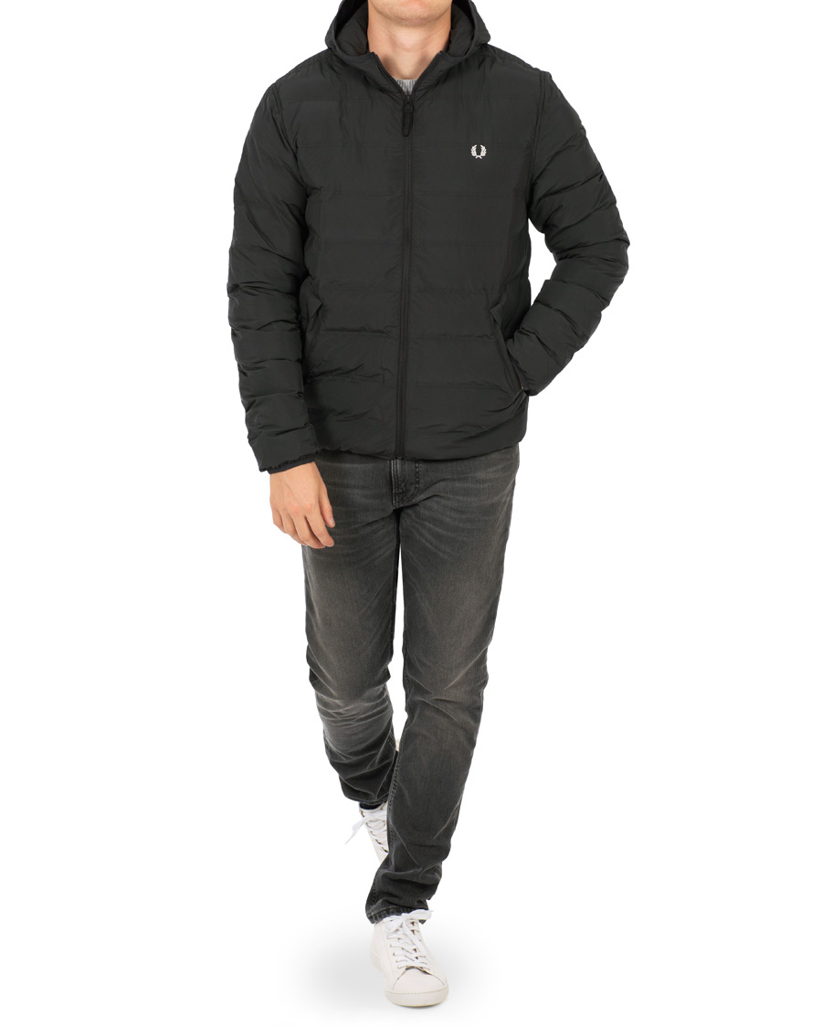 Herr | Jackor | Fred Perry | Insulated Hooded Jacket Black