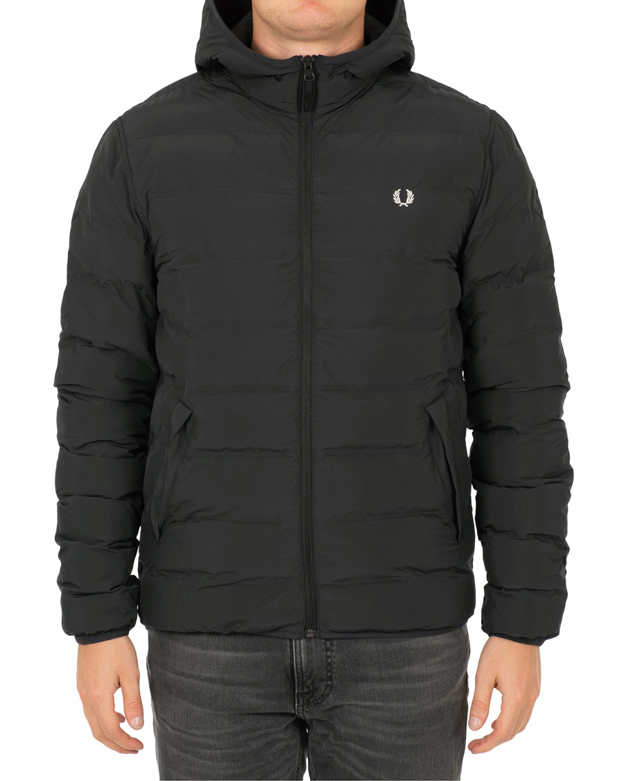 Herr | Jackor | Fred Perry | Insulated Hooded Jacket Black