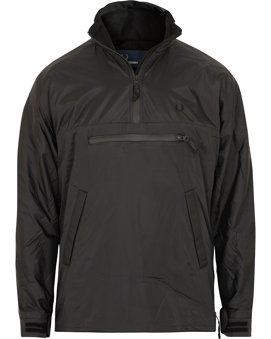 Herr | Jackor | Fred Perry | Half Zip Hooded Jacket Black