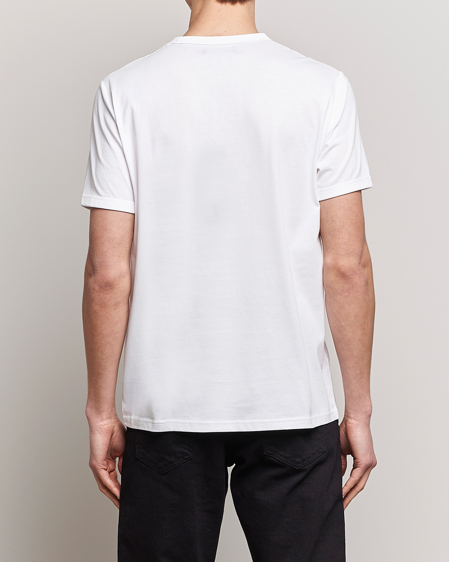 Herr | T-Shirts | Fred Perry | Ringer Crew Neck Tee White