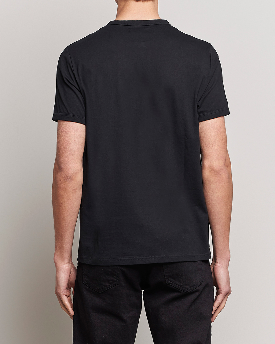 Herr | T-Shirts | Fred Perry | Ringer Crew Neck Tee Black