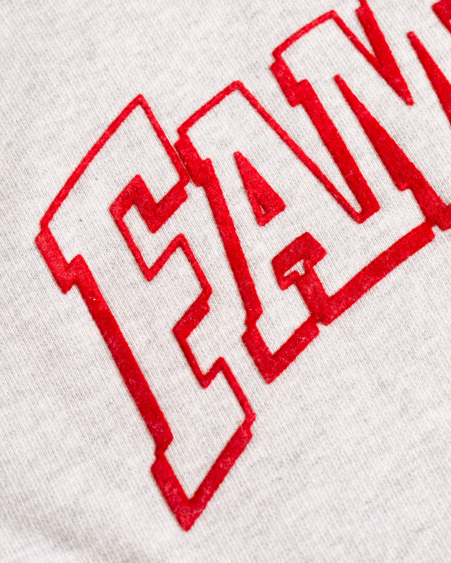 Herr | Tröjor | AMI | Family Flocked Print Hoodie Heather Grey