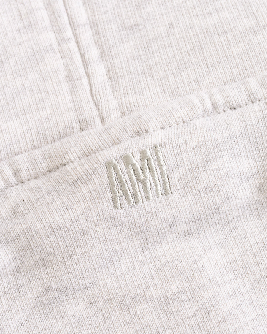 Herr | Tröjor | AMI | Family Flocked Print Hoodie Heather Grey