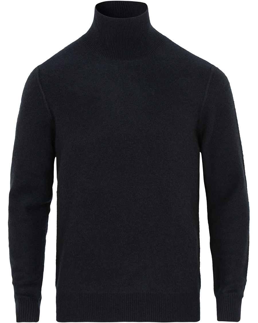 Herr | Tröjor | Vince | Bioled Cashmere Rollneck Costal Blue