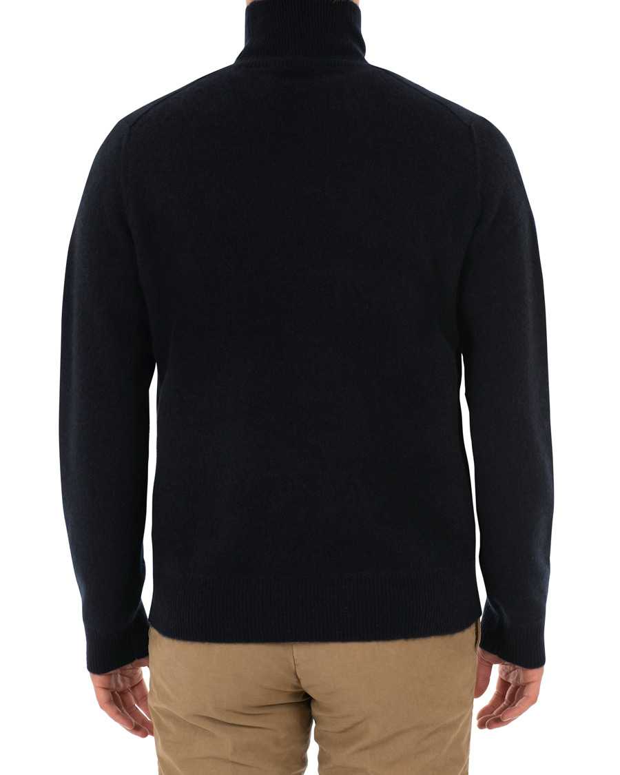 Herr | Tröjor | Vince | Bioled Cashmere Rollneck Costal Blue