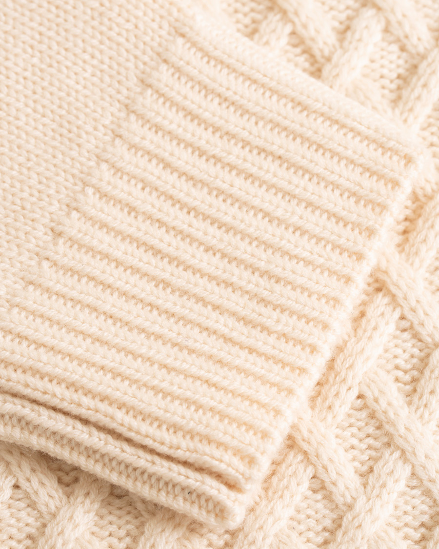 Herr | Tröjor | Vince | Fisherman Cable Crew White