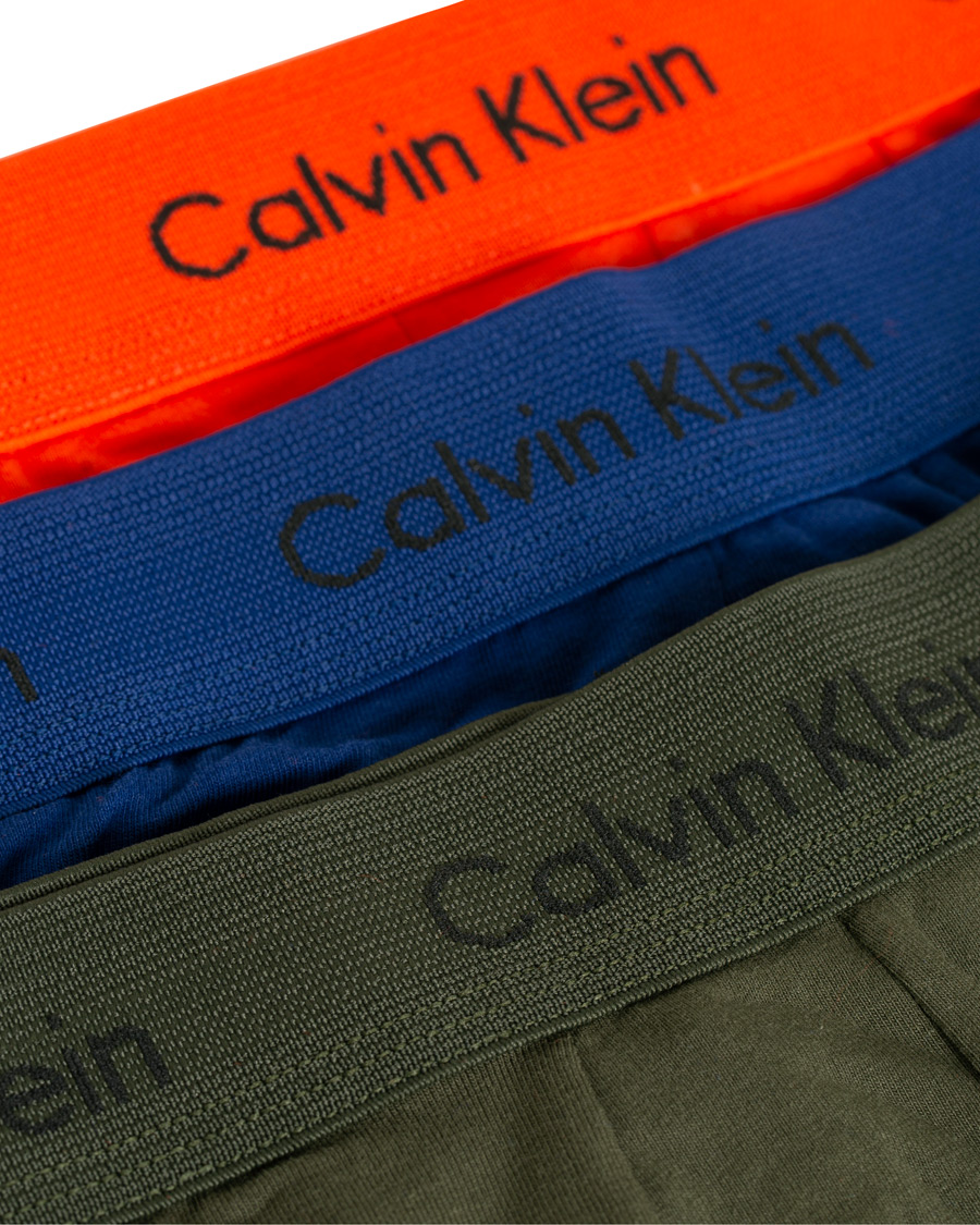 Herr | Underkläder | Calvin Klein | Cotton Stretch 3-Pack Low Rise Trunk Orange/Blue/Green