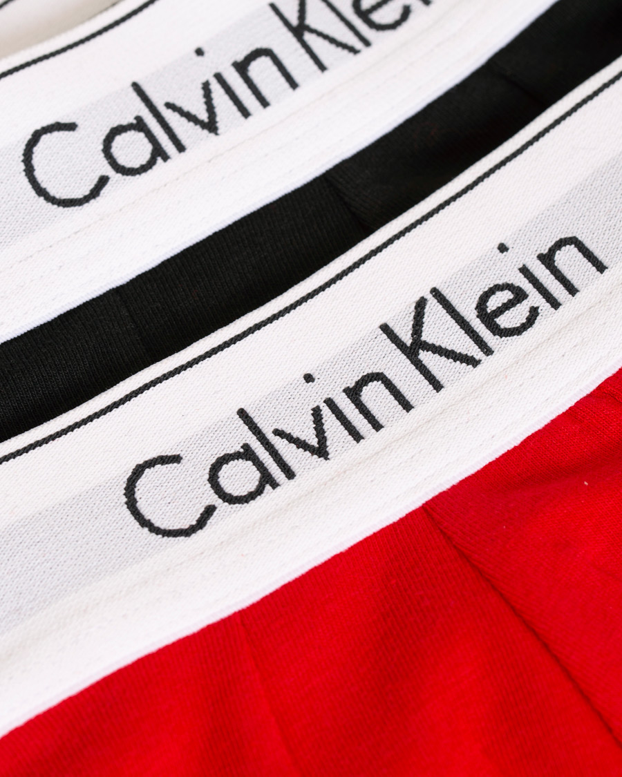 Herr | Underkläder | Calvin Klein | Modern Cotton Stretch 2-Pack Trunk Red/Black