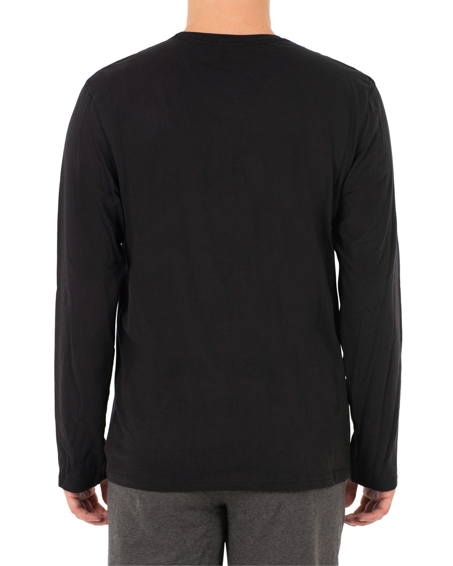 Herr | T-Shirts | Calvin Klein | Logo Long Sleeve Tee Black