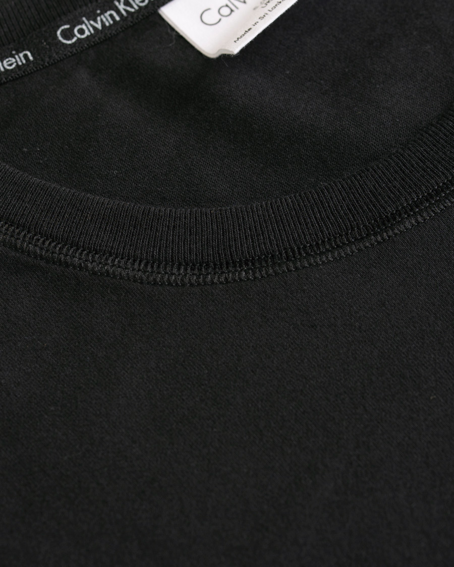 Herr | T-Shirts | Calvin Klein | Logo Long Sleeve Tee Black
