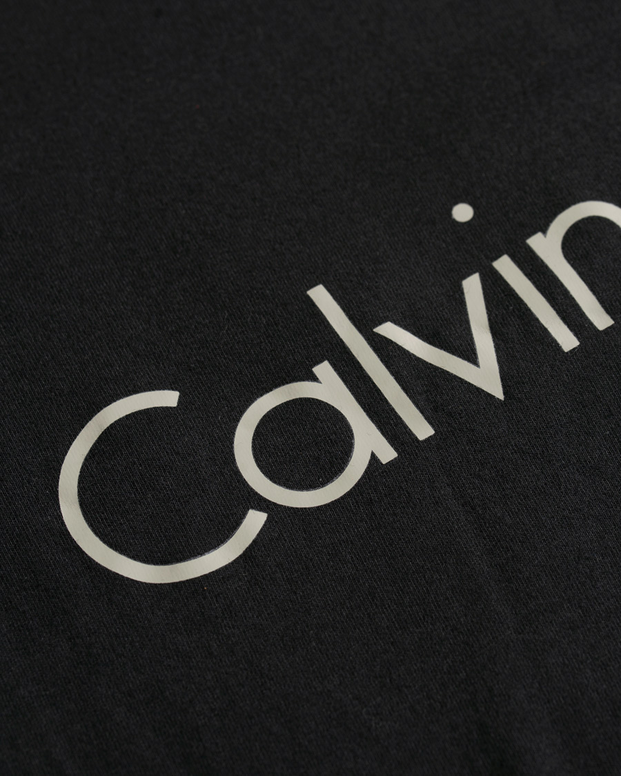 Herr | T-Shirts | Calvin Klein | Logo Long Sleeve Tee Black