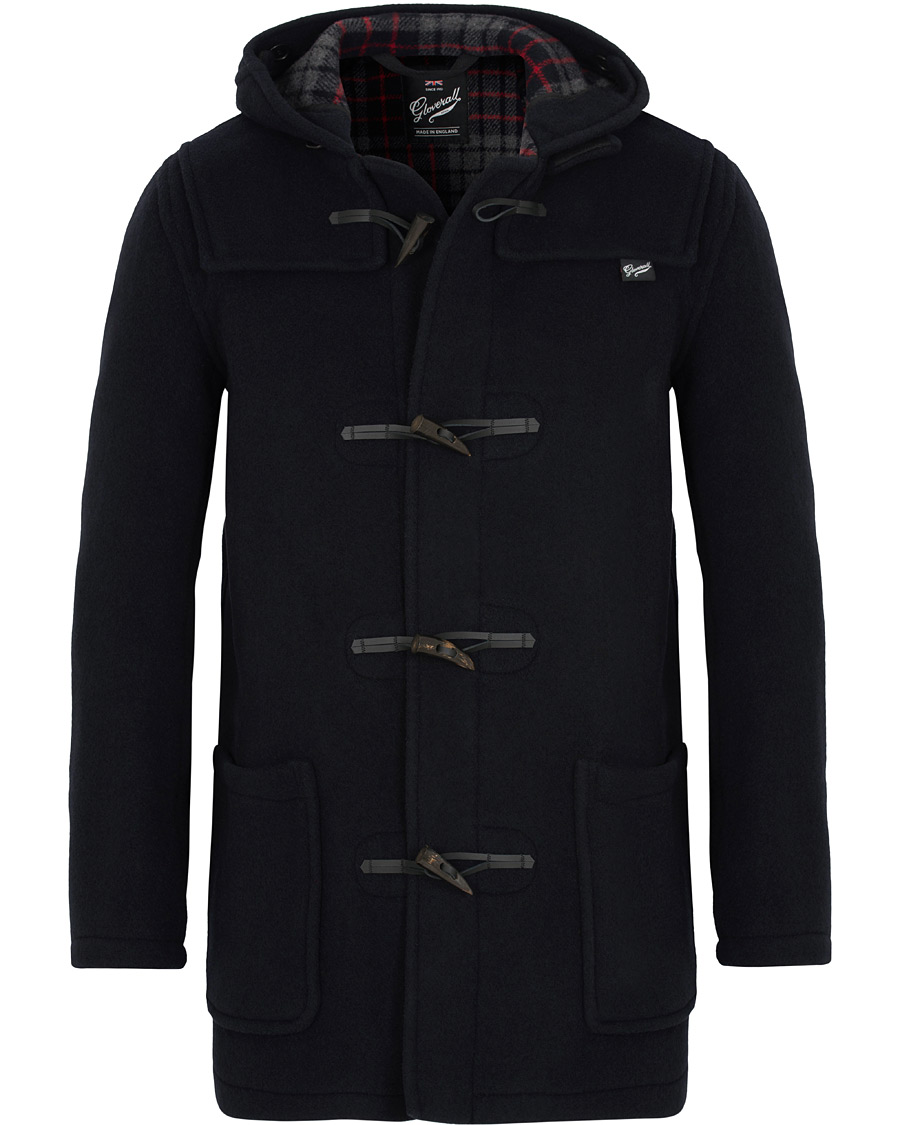 Herr | Jackor | Gloverall | Mens Mid Length Duffle Navy