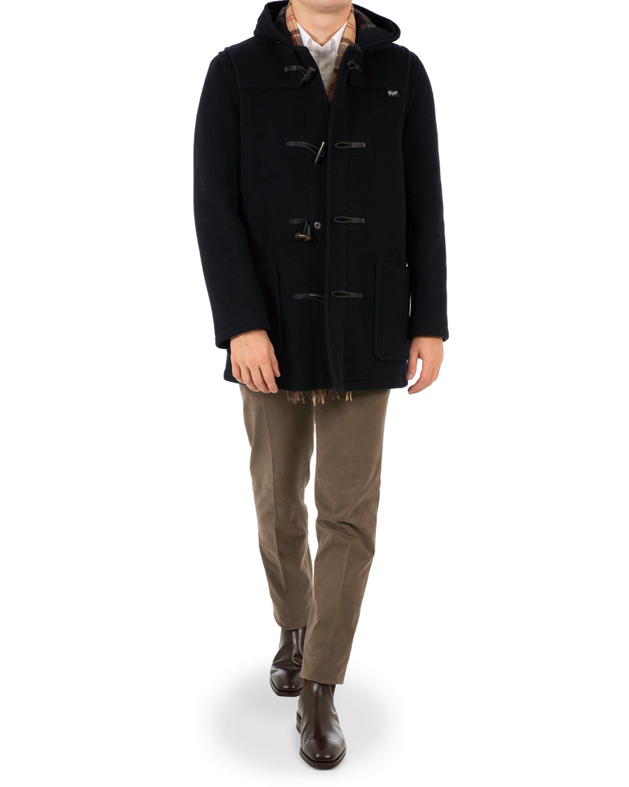 Herr | Jackor | Gloverall | Mens Mid Length Duffle Navy