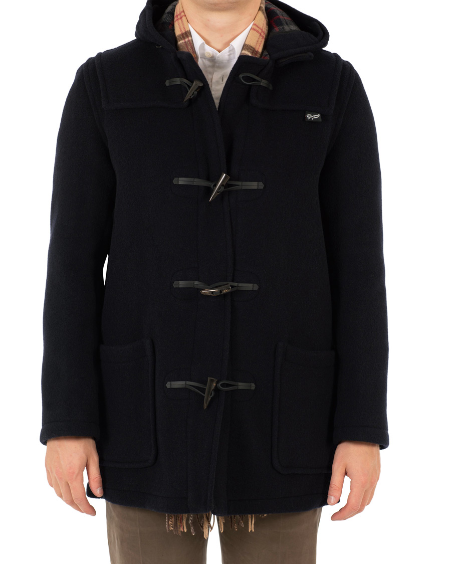 Herr | Jackor | Gloverall | Mens Mid Length Duffle Navy