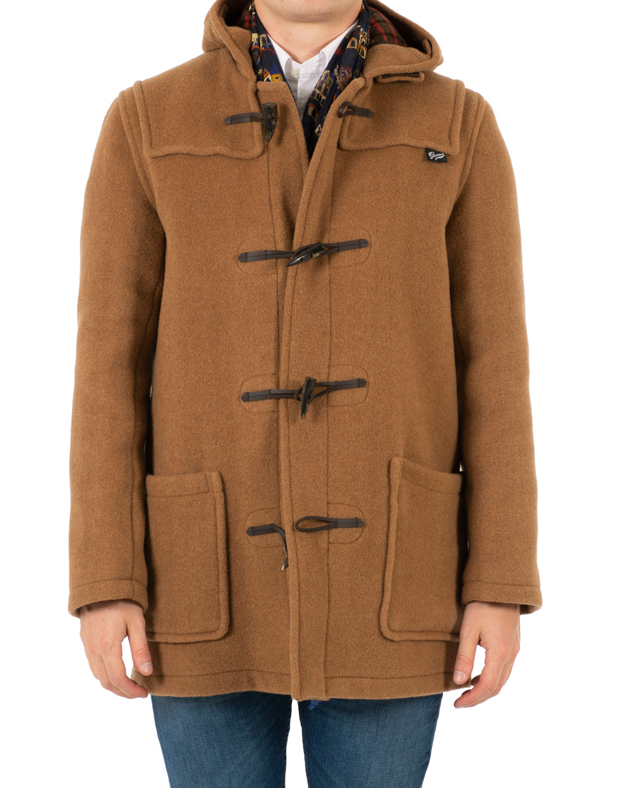 Herr | Jackor | Gloverall | Mens Mid Length Duffle Camel