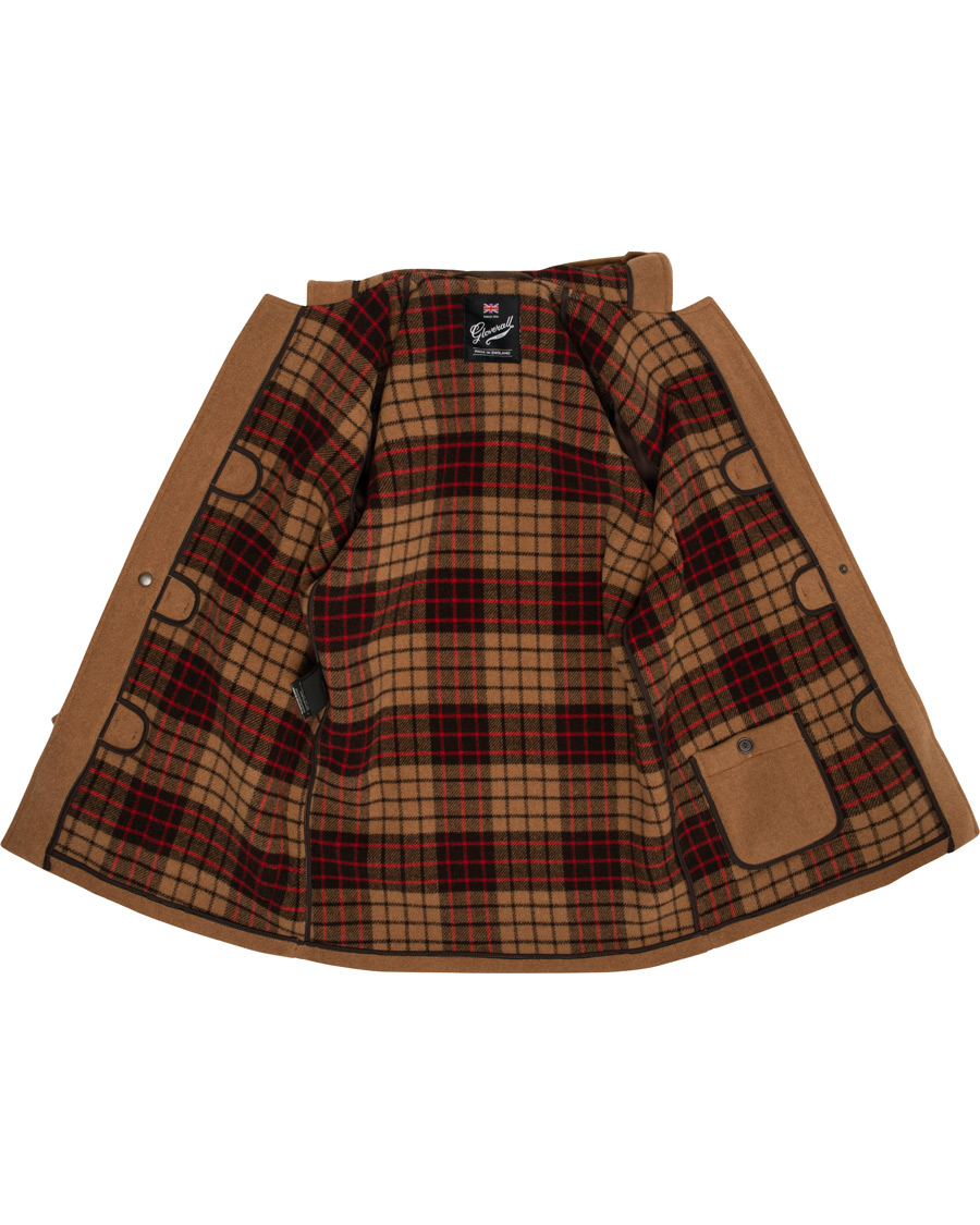 Herr | Jackor | Gloverall | Mens Mid Length Duffle Camel