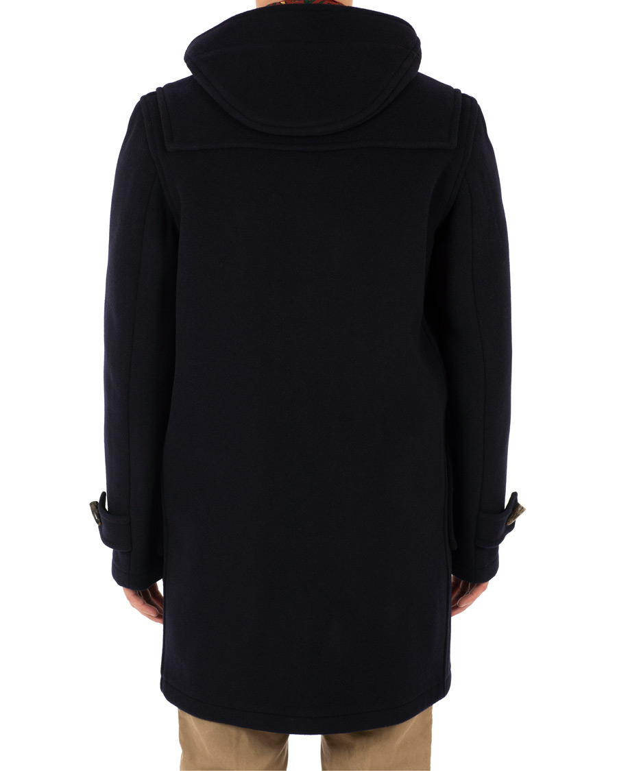 Herr | Jackor | Gloverall | Morris Duffle Coat Navy/Dress Gordon