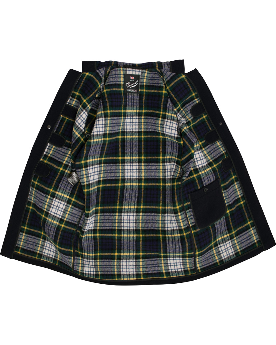 Herr | Jackor | Gloverall | Morris Duffle Coat Navy/Dress Gordon