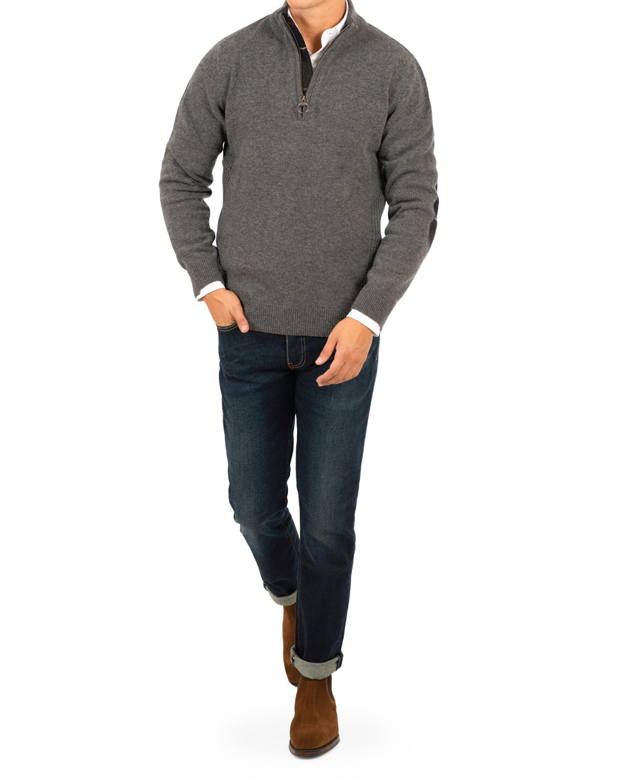 Herr | Tröjor | Barbour Lifestyle | Holden Half Zip Mid Grey Marl