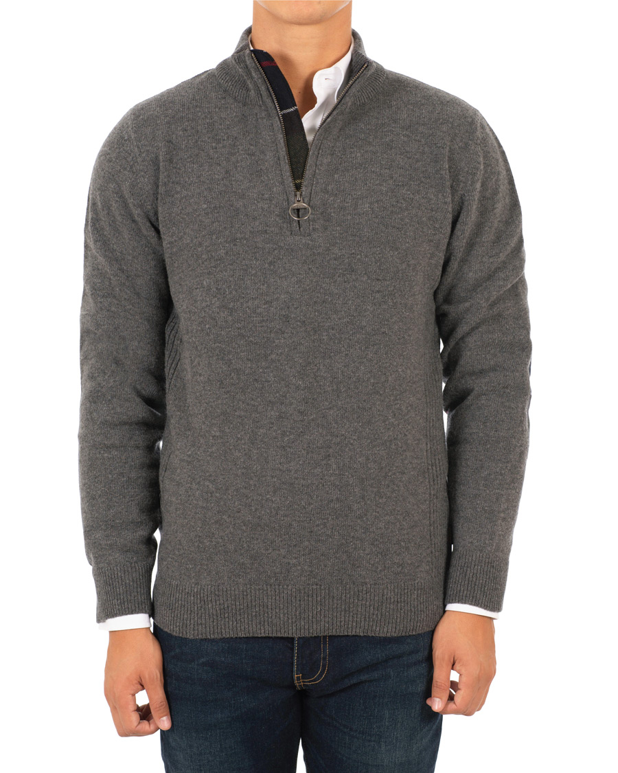 Herr | Tröjor | Barbour Lifestyle | Holden Half Zip Mid Grey Marl