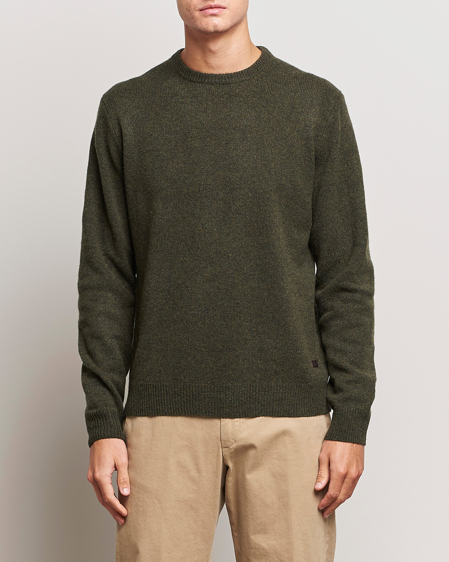 Herr | Pullover rundhals | Barbour Lifestyle | Patch Crew Willow Green