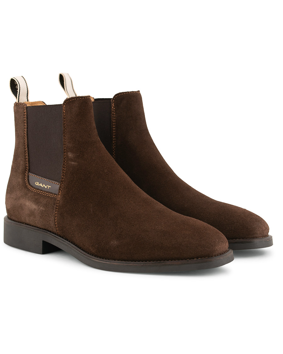 Herr | GANT James Chelsea Boot Dark Brown Suede | GANT | James Chelsea Boot Dark Brown Suede