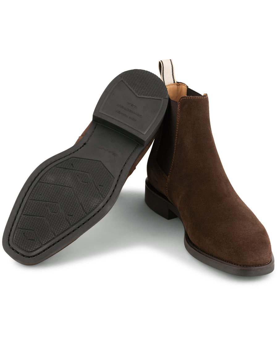 Herr | GANT James Chelsea Boot Dark Brown Suede | GANT | James Chelsea Boot Dark Brown Suede