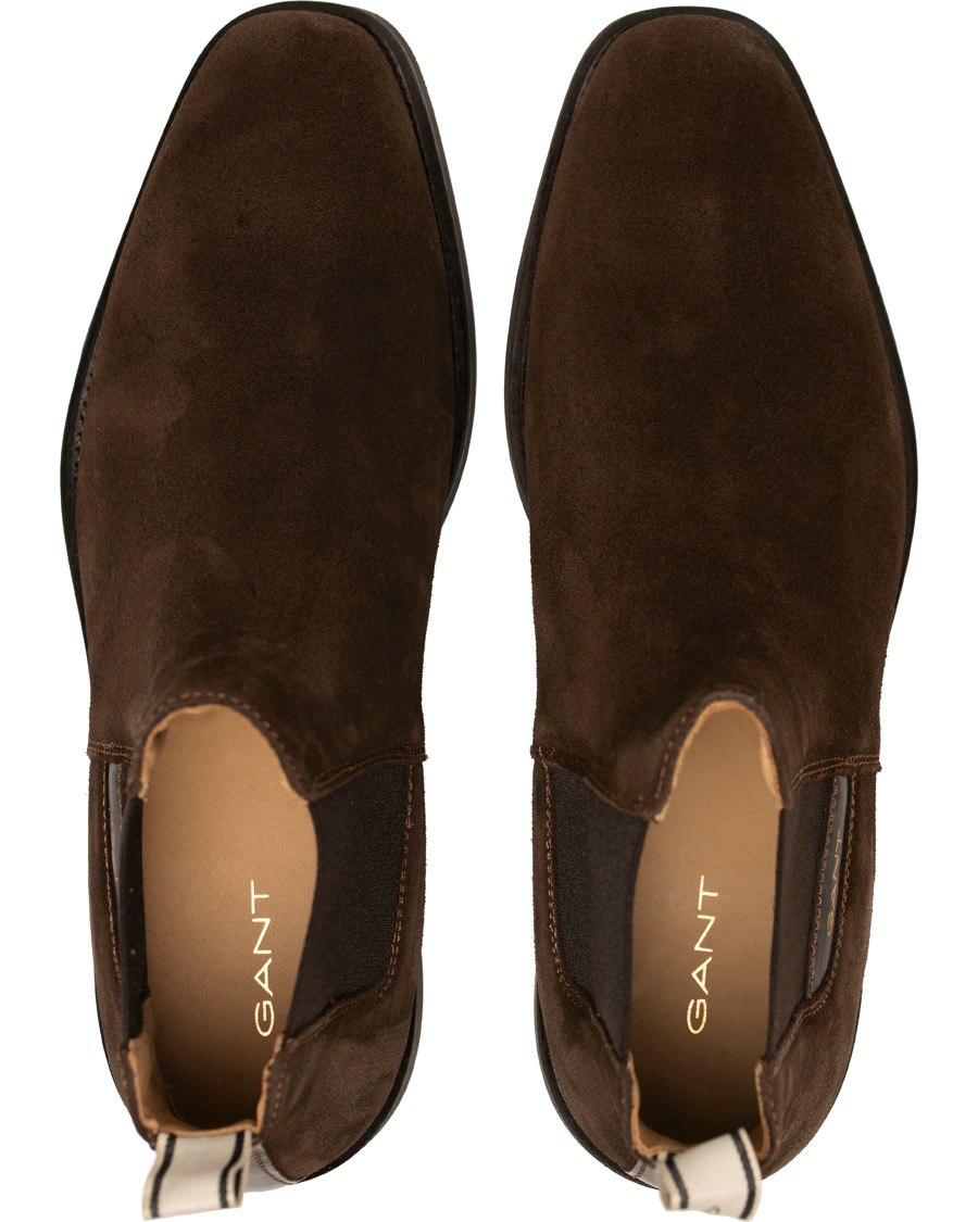 Herr | GANT James Chelsea Boot Dark Brown Suede | GANT | James Chelsea Boot Dark Brown Suede