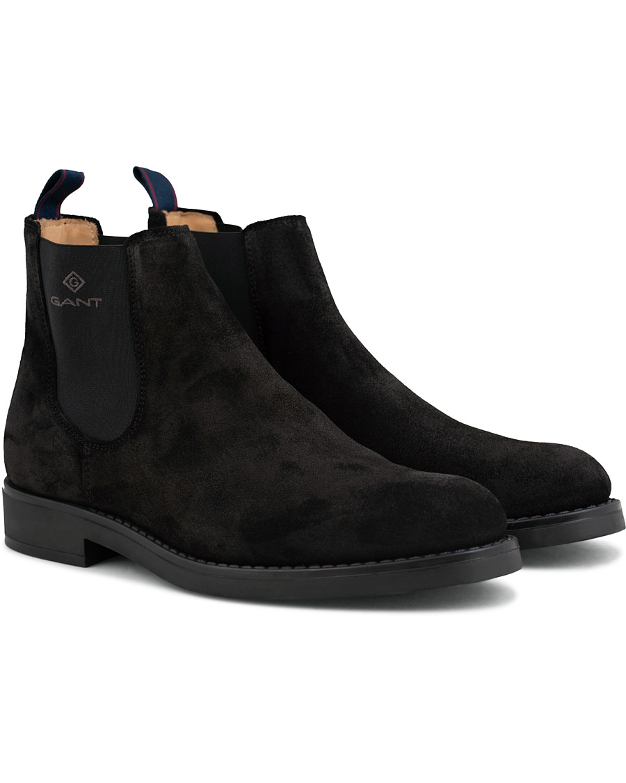 Herr | GANT Oscar Chelsea Boot Black Suede | GANT | Oscar Chelsea Boot Black Suede