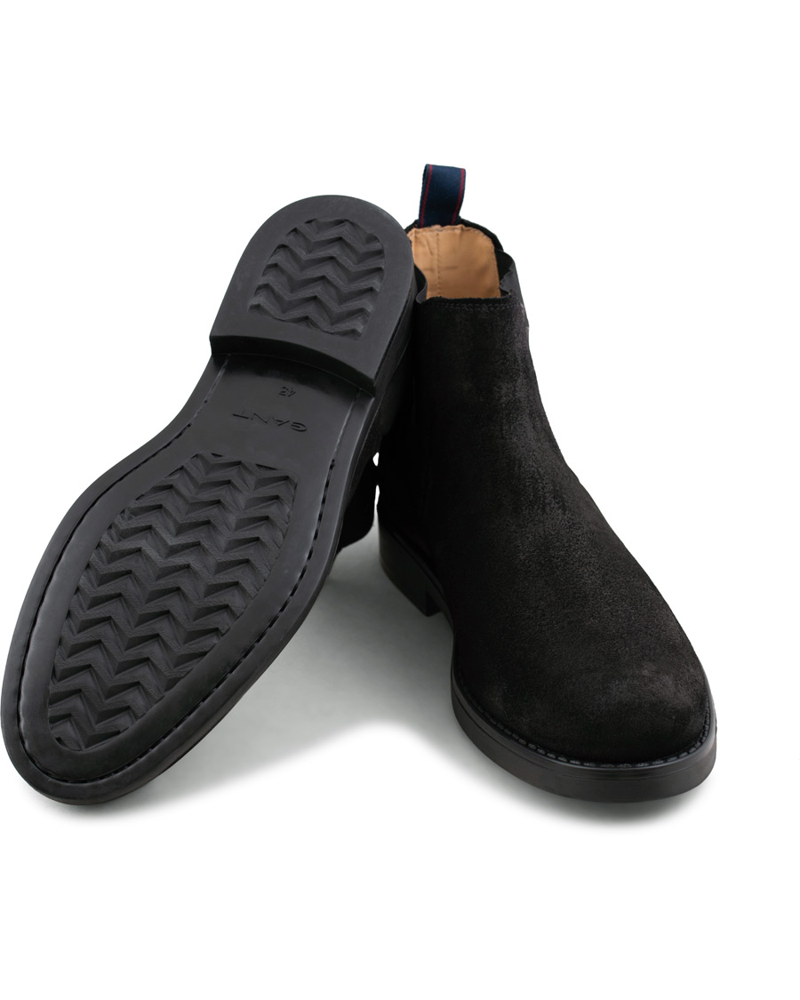 Herr | GANT Oscar Chelsea Boot Black Suede | GANT | Oscar Chelsea Boot Black Suede