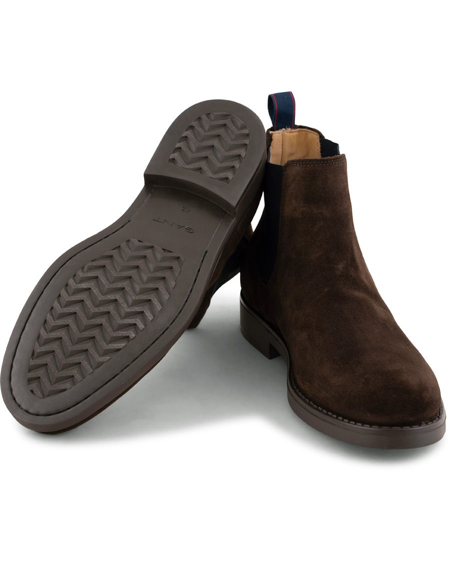 Herr | GANT Oscar Chelsea Boot Dark Brown Suede | GANT | Oscar Chelsea Boot Dark Brown Suede