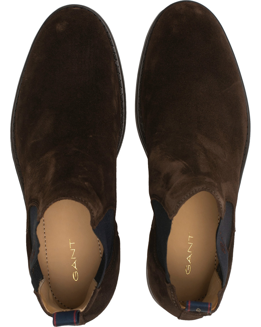 Herr | GANT Oscar Chelsea Boot Dark Brown Suede | GANT | Oscar Chelsea Boot Dark Brown Suede