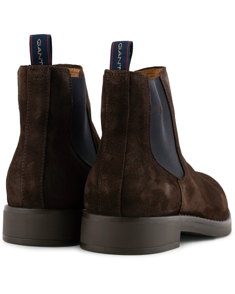 Herr | GANT Oscar Chelsea Boot Dark Brown Suede | GANT | Oscar Chelsea Boot Dark Brown Suede