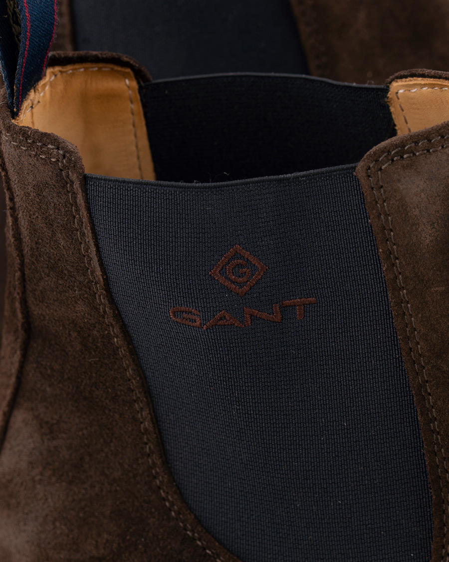 Herr | GANT Oscar Chelsea Boot Dark Brown Suede | GANT | Oscar Chelsea Boot Dark Brown Suede