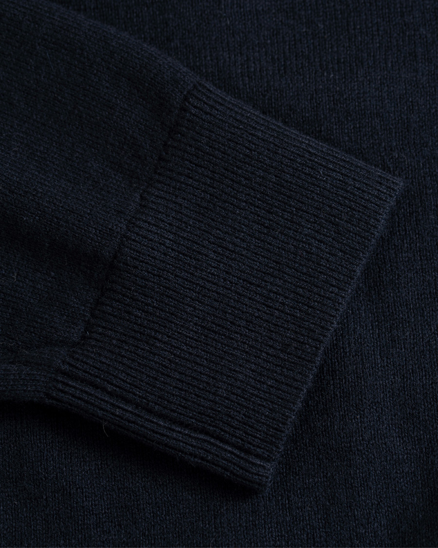 Herr | Tröjor | Lexington | Riley Knitted Rugger Deep Marine Blue