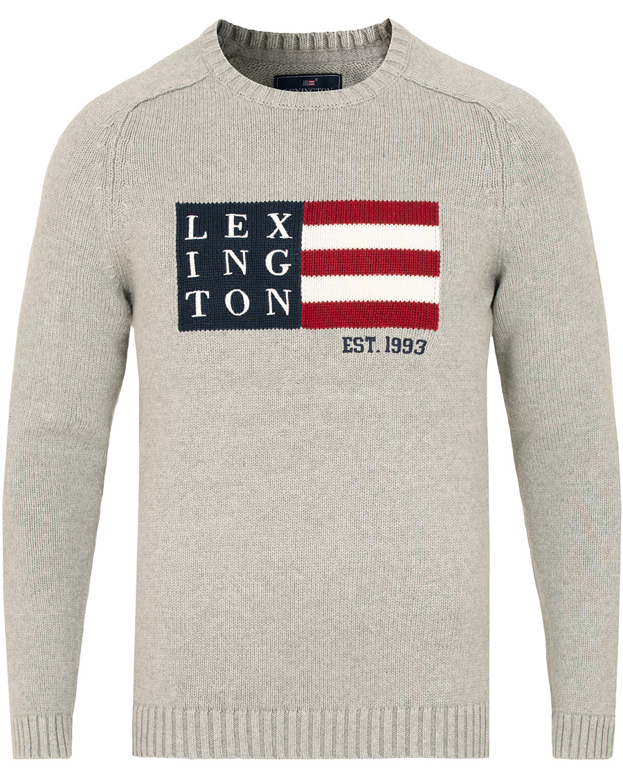 Herr | Tröjor | Lexington | Dylan Sweater Heather Grey Melange