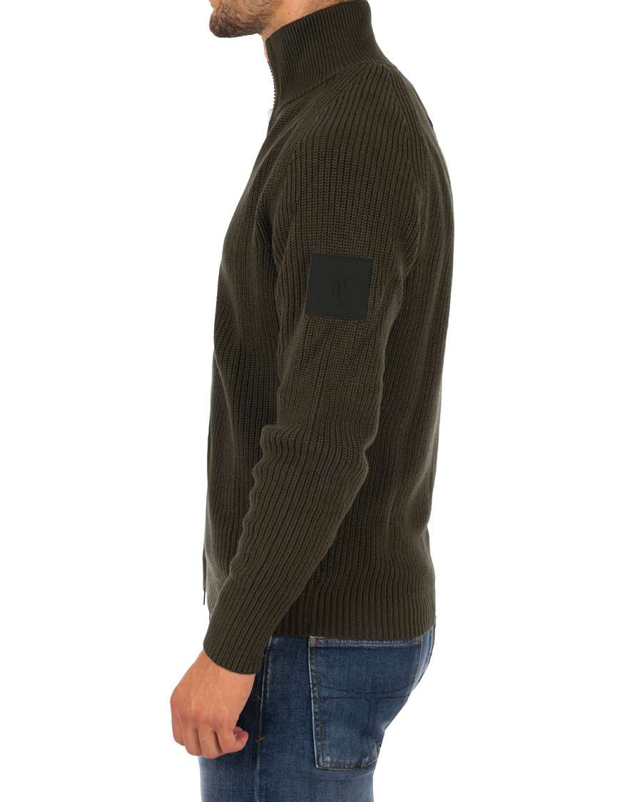 Herr | Tröjor | Peak Performance | Curtis Full Zip Olive Extreme