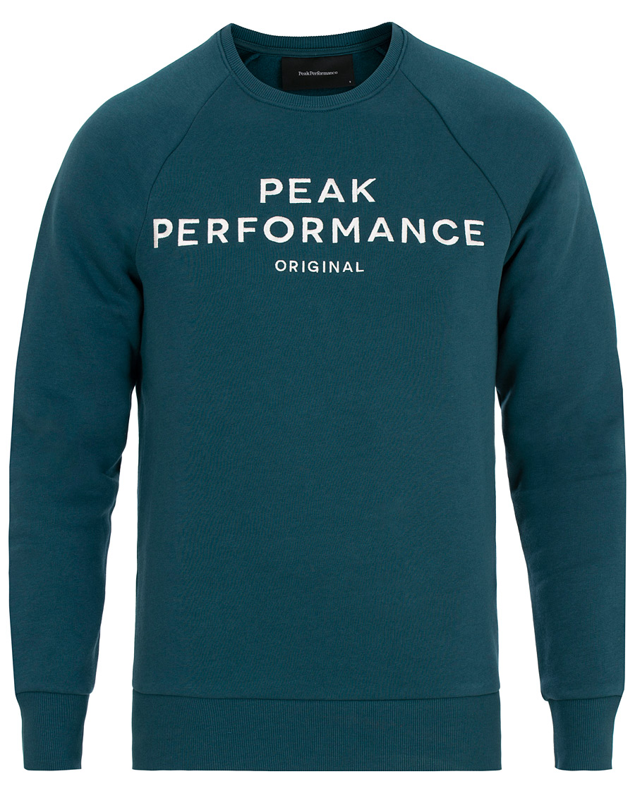 Herr | Tröjor | Peak Performance | Logo Crew Neck Sweatshirt Teal Extreme