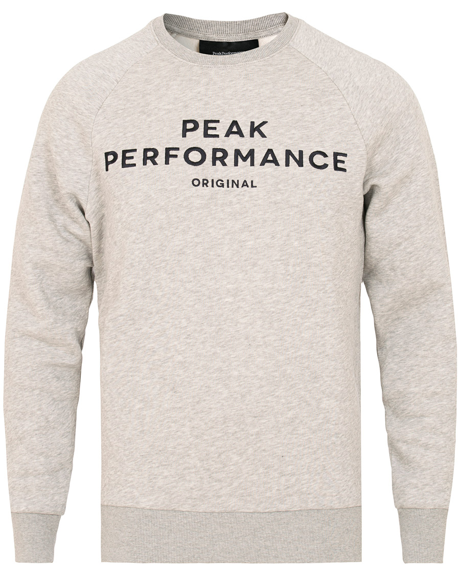 Herr | Tröjor | Peak Performance | Original Crew Neck Sweatshirt Grey