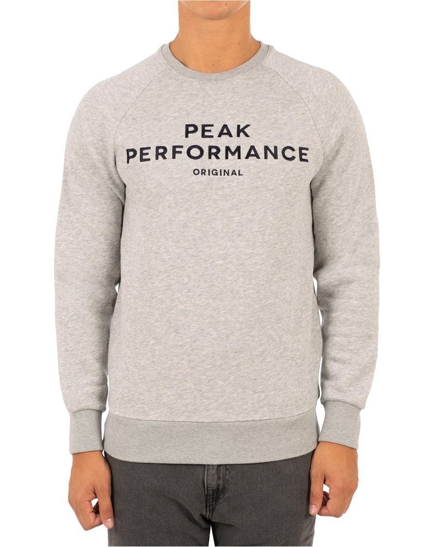 Herr | Tröjor | Peak Performance | Original Crew Neck Sweatshirt Grey