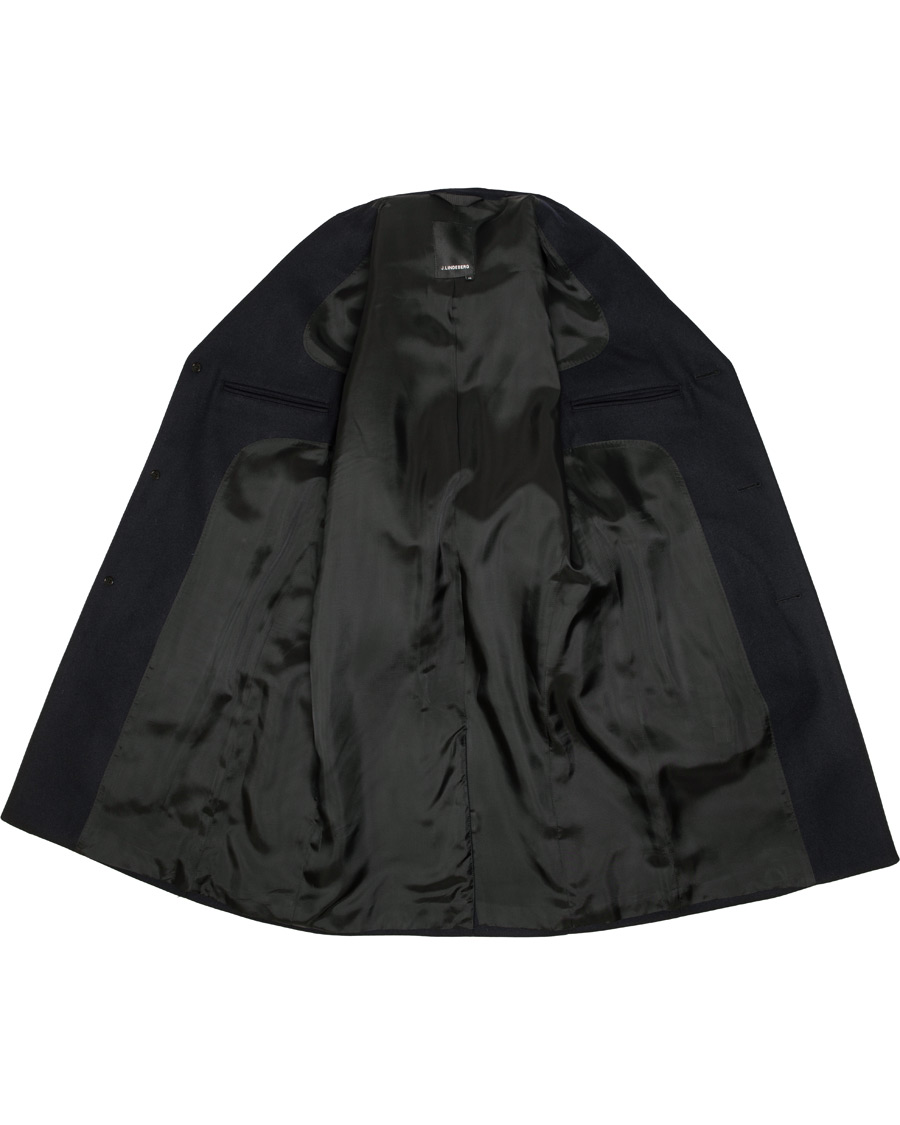 Herr | Jackor | J.Lindeberg | Wolger Compact Melton Coat Navy