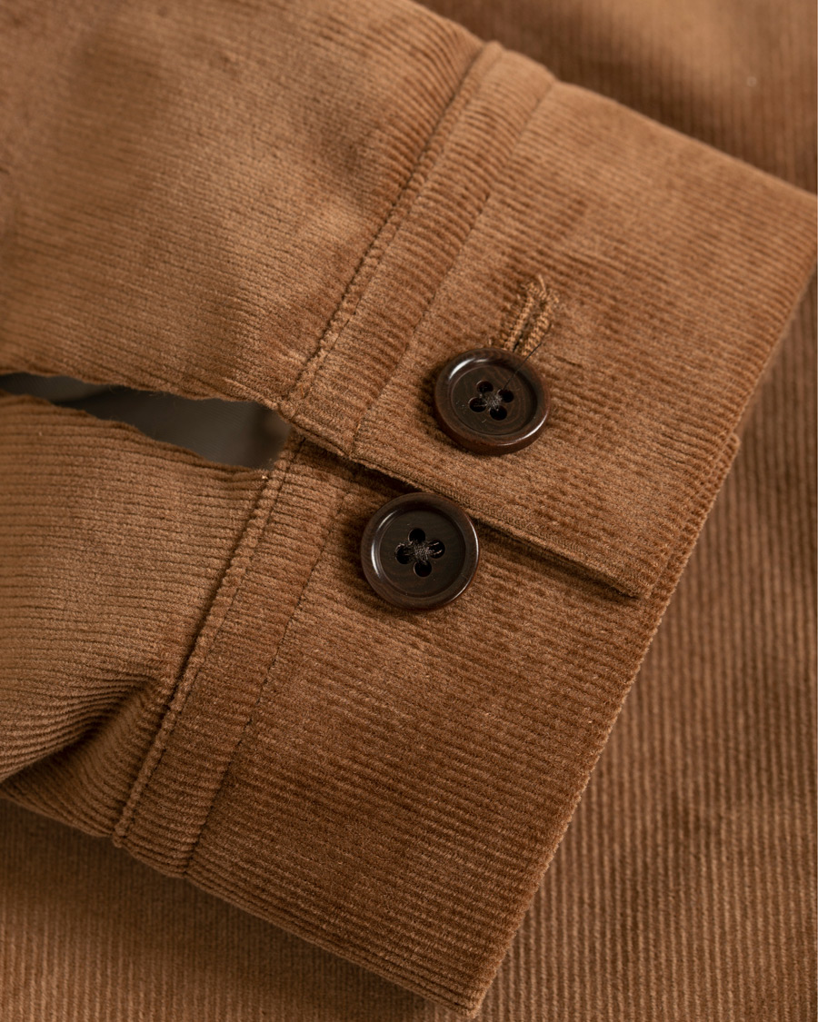 Herr | Jackor | J.Lindeberg | Jason Zip Corduroy Shirt Jacket Bison