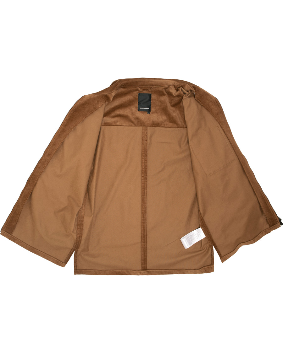 Herr | Jackor | J.Lindeberg | Jason Zip Corduroy Shirt Jacket Bison