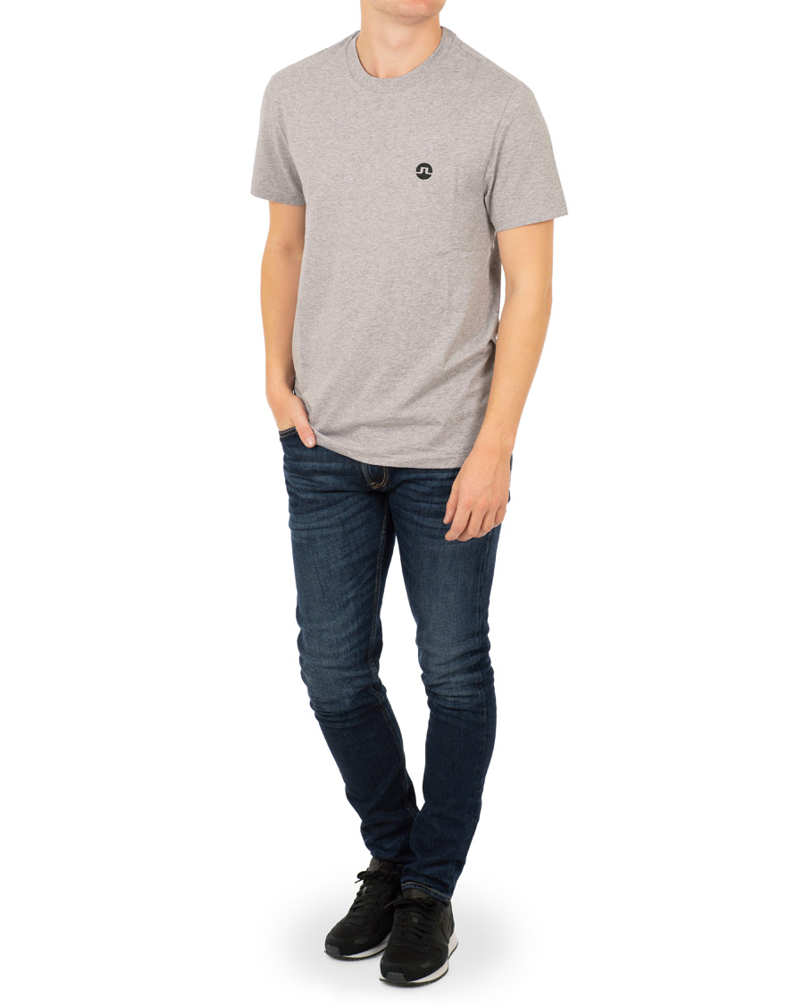 Herr | T-Shirts | J.Lindeberg | Bridge Crew Neck Tee Grey