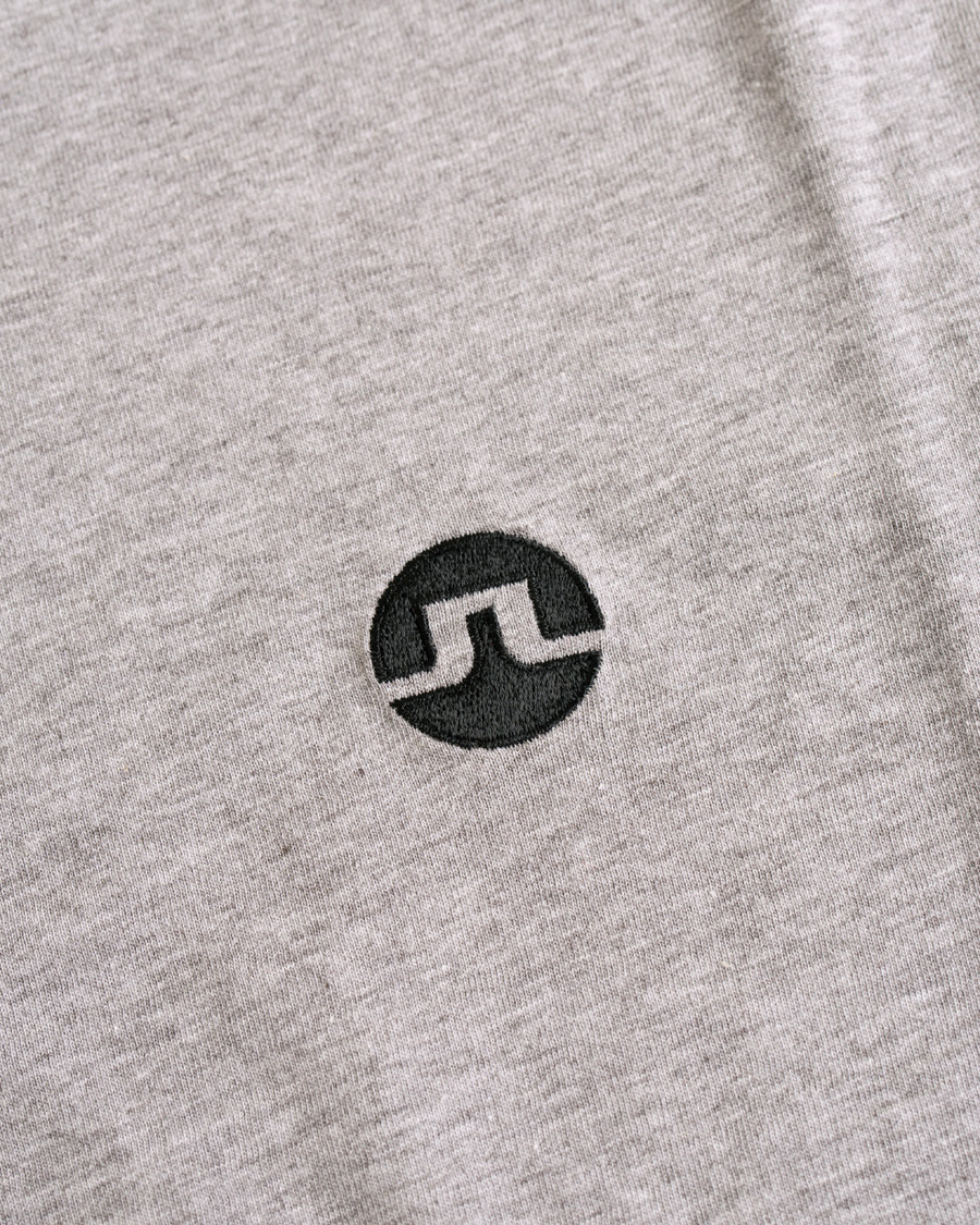 Herr | T-Shirts | J.Lindeberg | Bridge Crew Neck Tee Grey